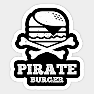 pirate burger Sticker